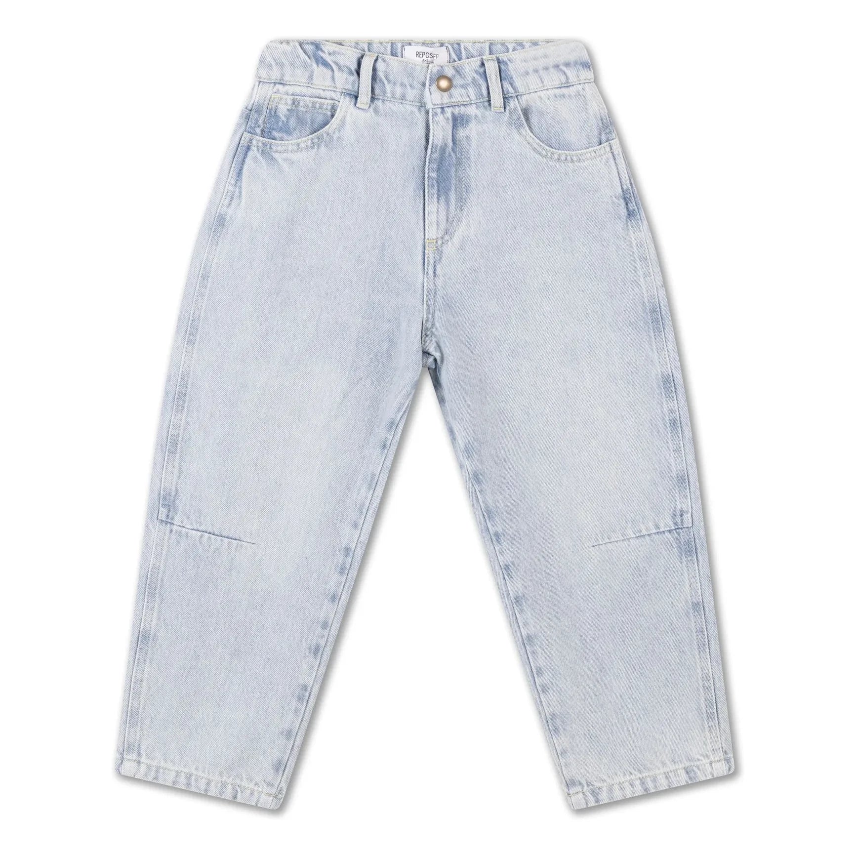 Repose AMS – Barrel Jeans aus Bio-Baumwolle | Hellblau