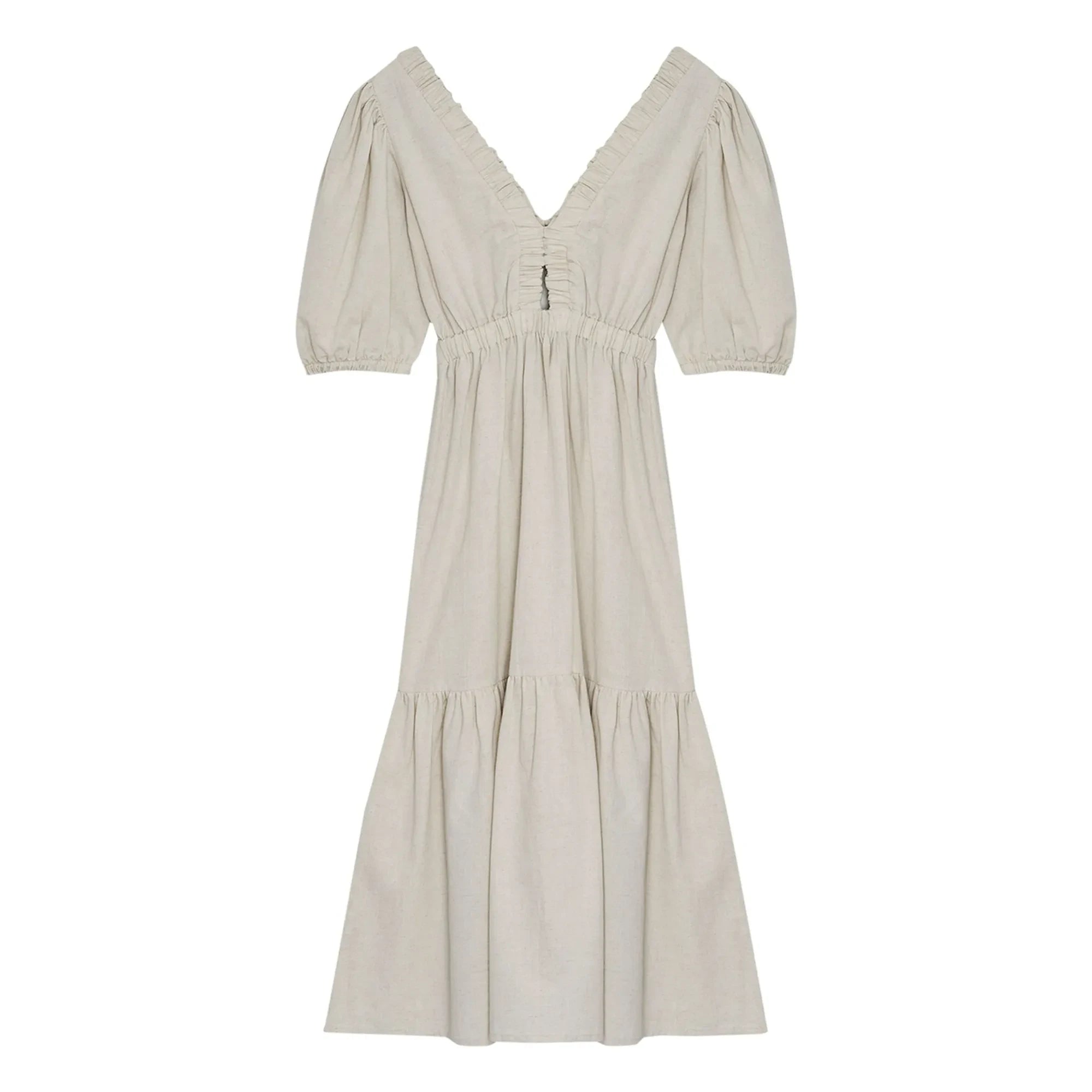 the new society - Leinenkleid Aloe | Sand