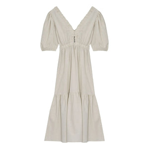 the new society - Leinenkleid Aloe | Sand