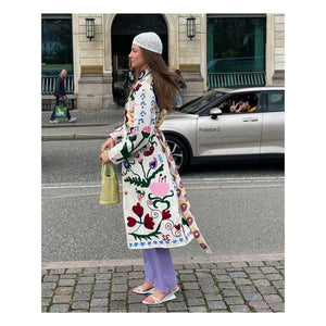 SISSEL EDELBO - Rosa-weißer Schwanenmantel | Weiß