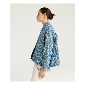 Momoni - Halbbaumwolljacke | Blau