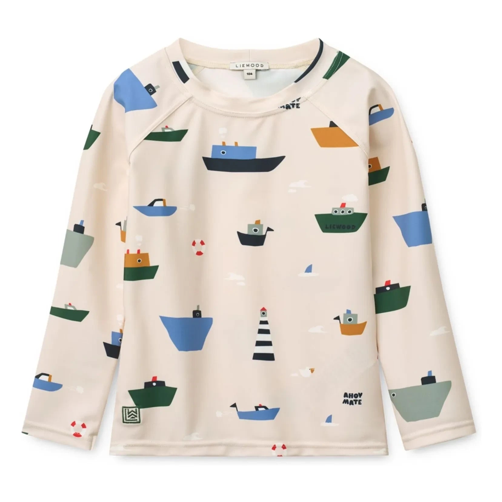 Liewood - Noah Anti-UV T-Shirt aus recycelten Fasern | Ecru