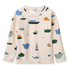 Liewood - Noah Anti-UV T-Shirt aus recycelten Fasern | Ecru