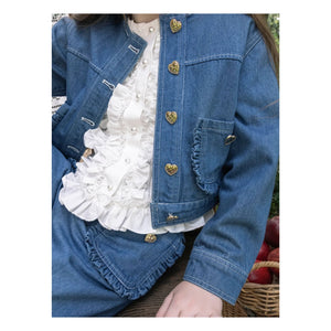 Tutu du Monde - Heartstring Denim Ceket | Mavi