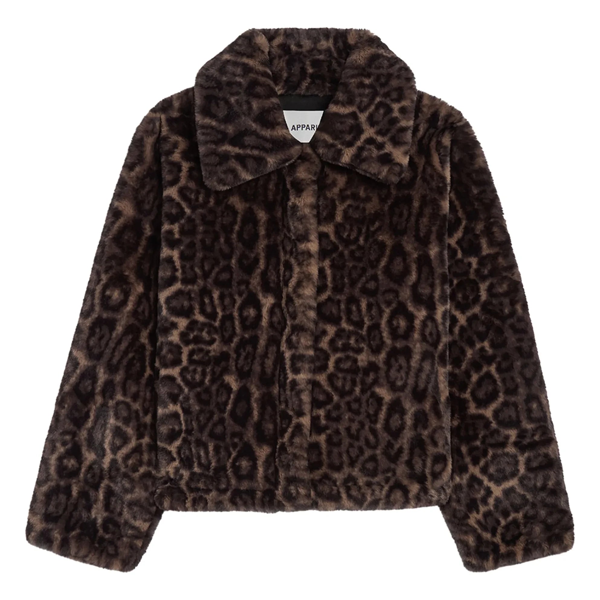 Apparis - Elis Leoparden-Jacke aus recycelten Fasern | Braun