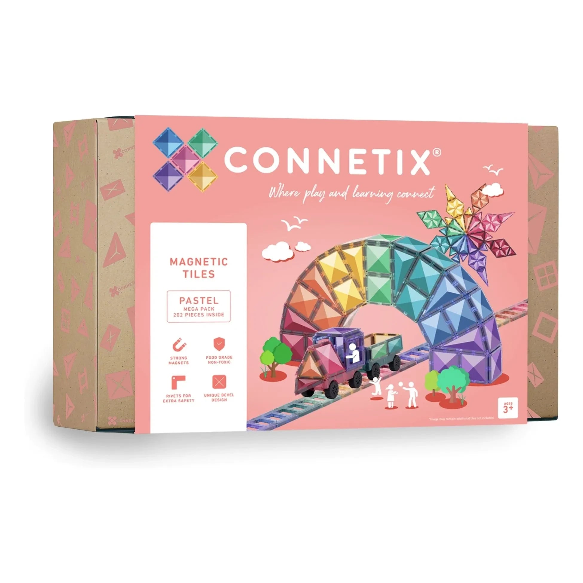 Connetix - Mega Pack - 202 Teile | Pastell