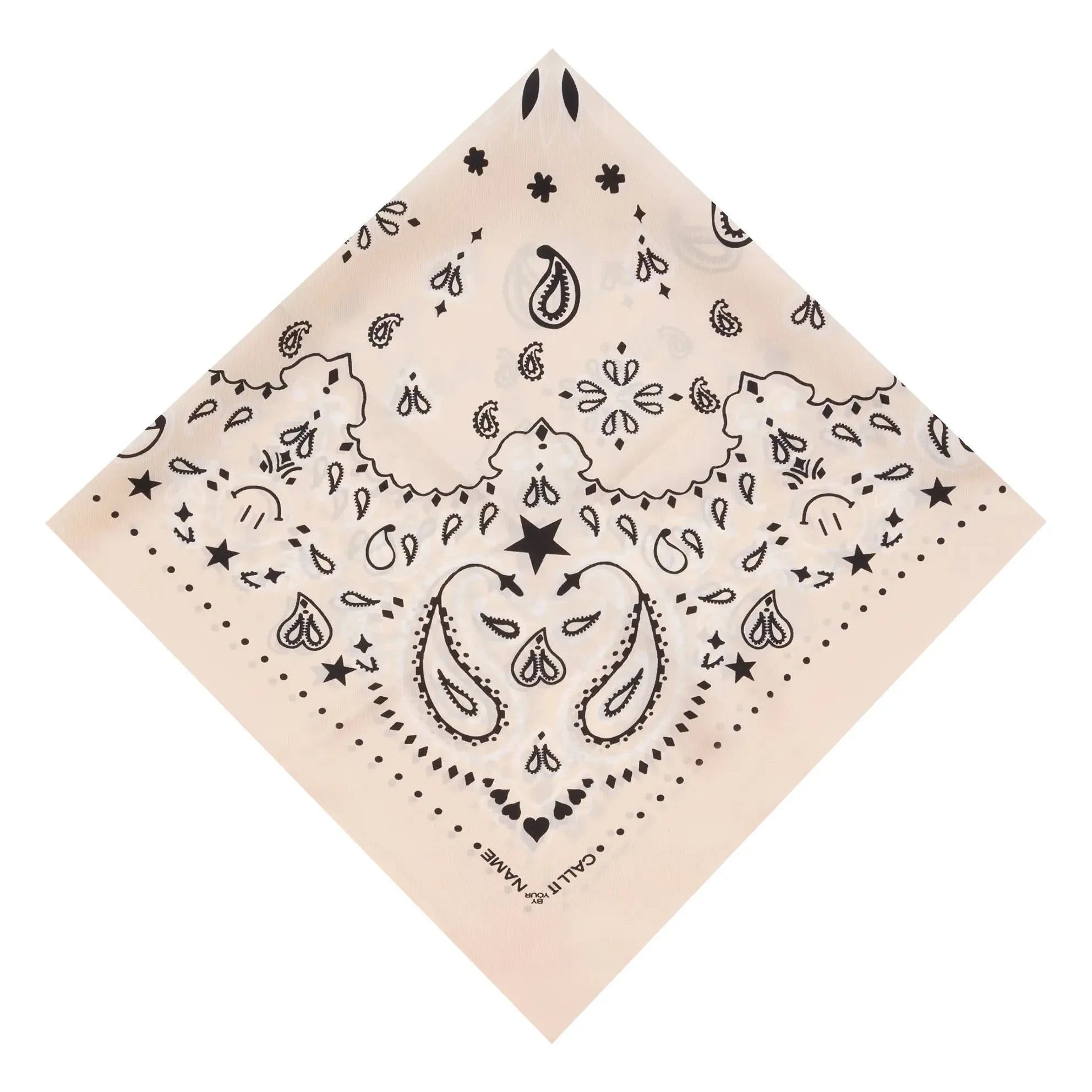 Call it by your name – Großes Seiden-Bandana | Ecru