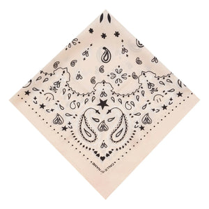 Call it by your name – Großes Seiden-Bandana | Ecru