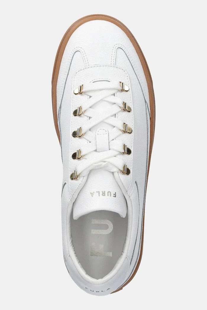Furla Enjoy Lace-Up Sneaker Deri Spor Ayakkabı