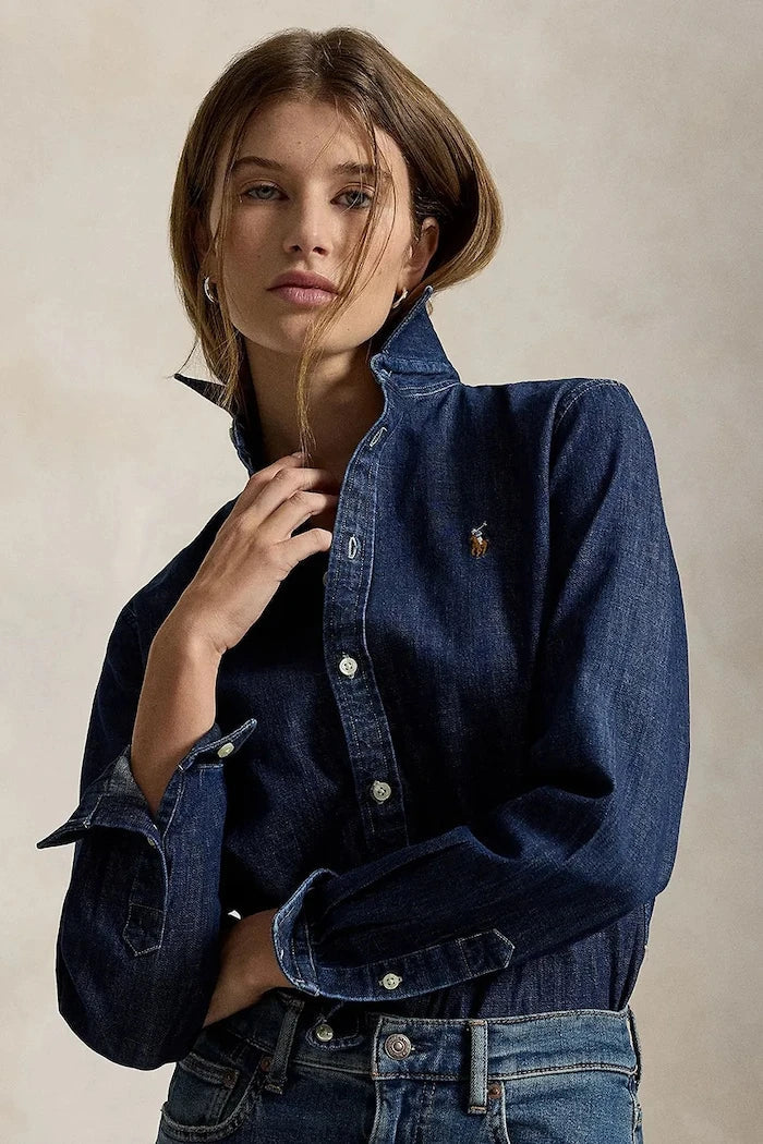Polo Ralph Lauren kadın denim gömlek