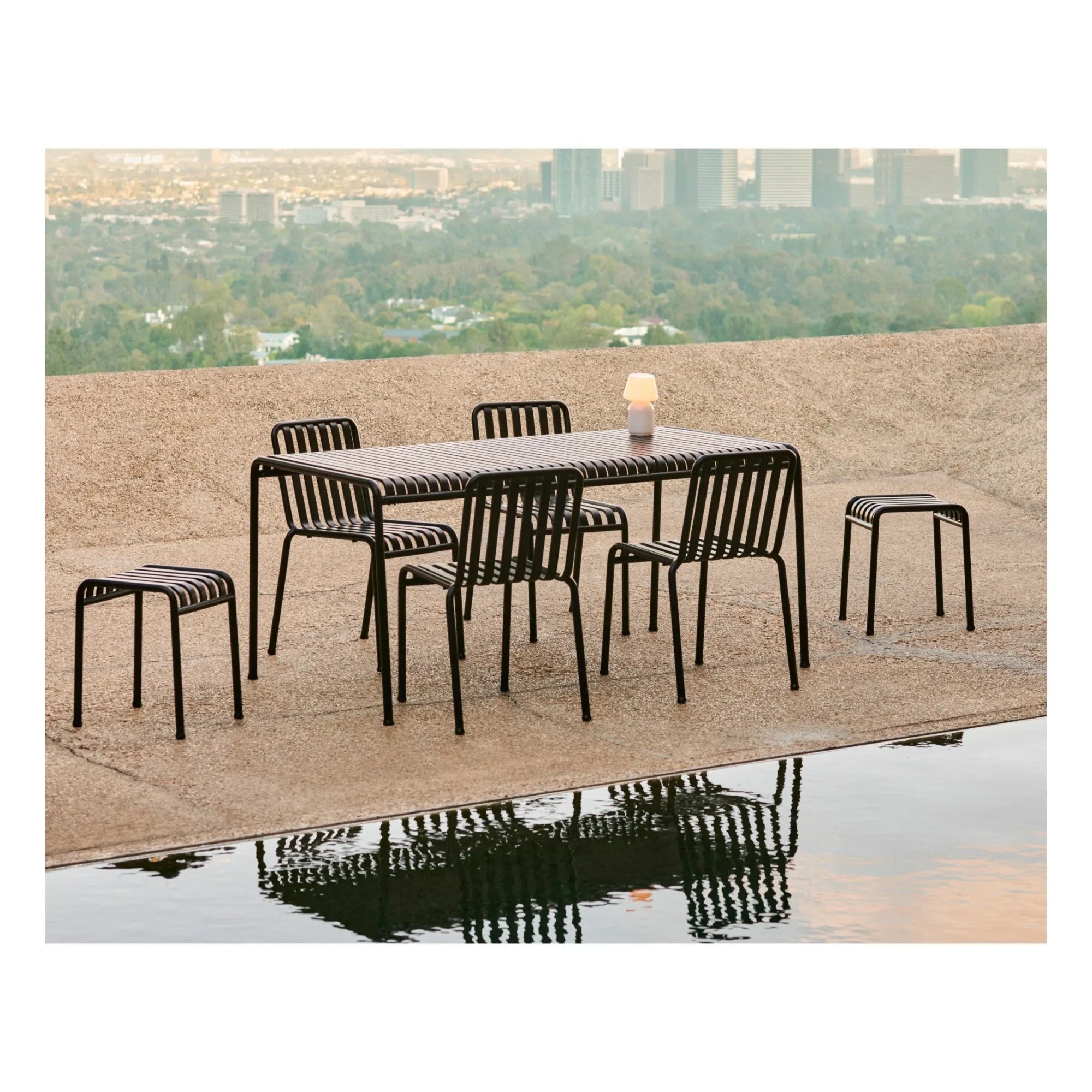 Hay - Palissade Tisch von Ronan und Erwan Bouroullec - 170 x 90 cm | Anthrazitgrau