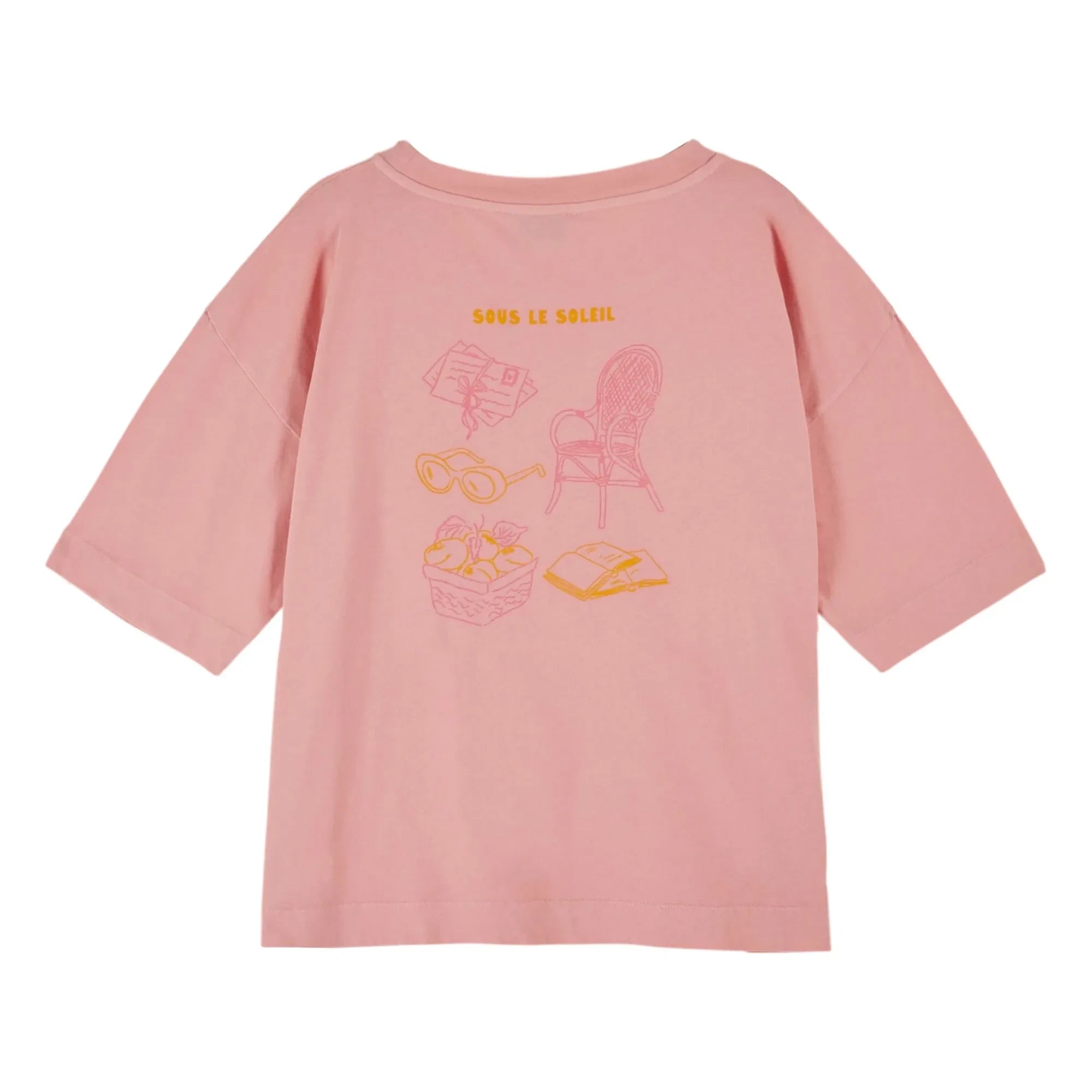 Emile et Ida - T-Shirt Soleil aus Bio-Baumwolle | Rosa