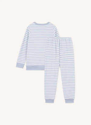 Petit Bateau - Çizgili Modal Pijama | Mavi