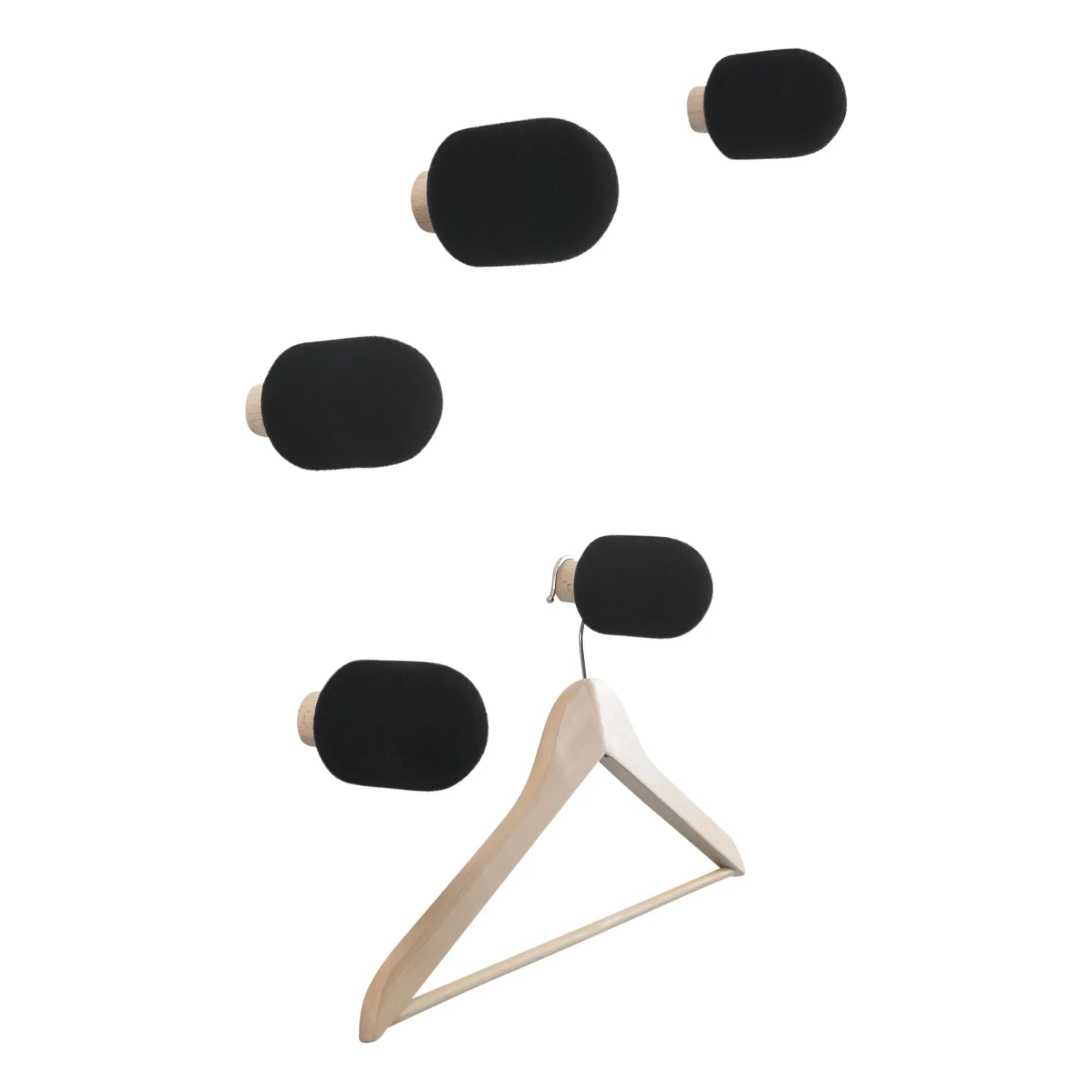 Moustache - Micro Hooks - Big Game - 5er Set | Schwarz