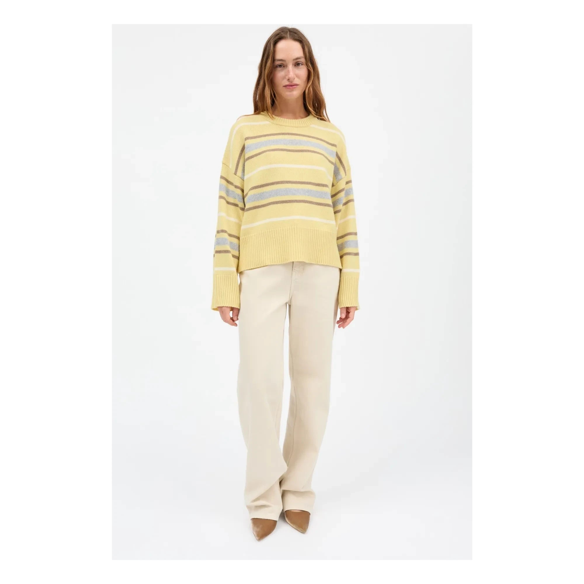 Skall Studio - Cannes Merino Wollpullover | Gelb