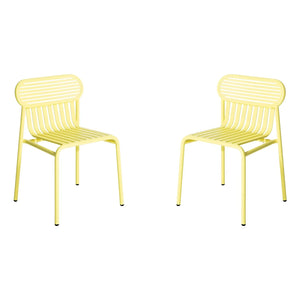 Petite friture - Weekend Stühle - 2er Set | Gelb