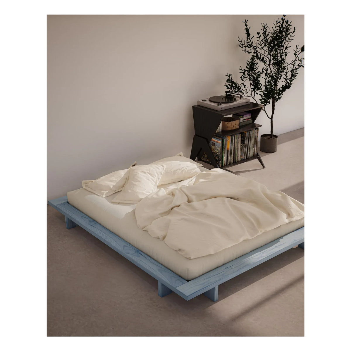 Karup Design - Japanisches Holzbett | Hellblau