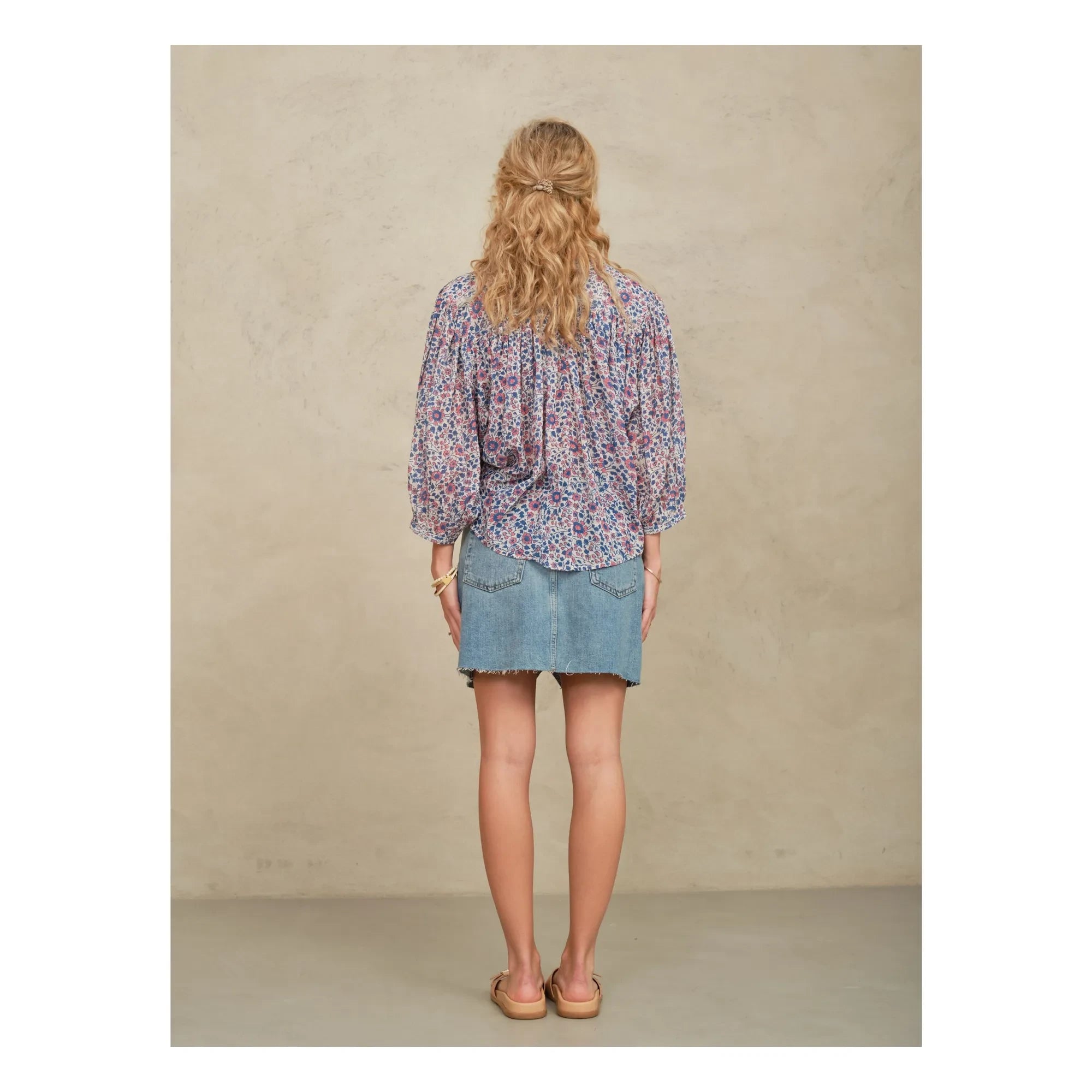 M.A.B.E. - Della Coton Bluse | Rosa