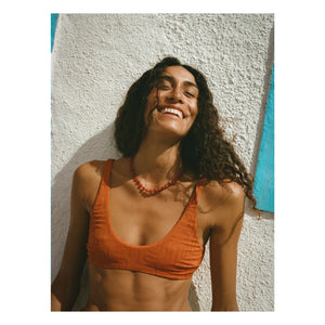 Soleil Soleil - Flo Jersey-Top | Terrakotta