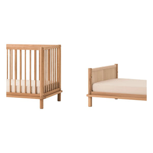 Nobodinoz - Latitude 70x140 umwandelbares Babybett und Juniorbett-Verlängerung | Eiche