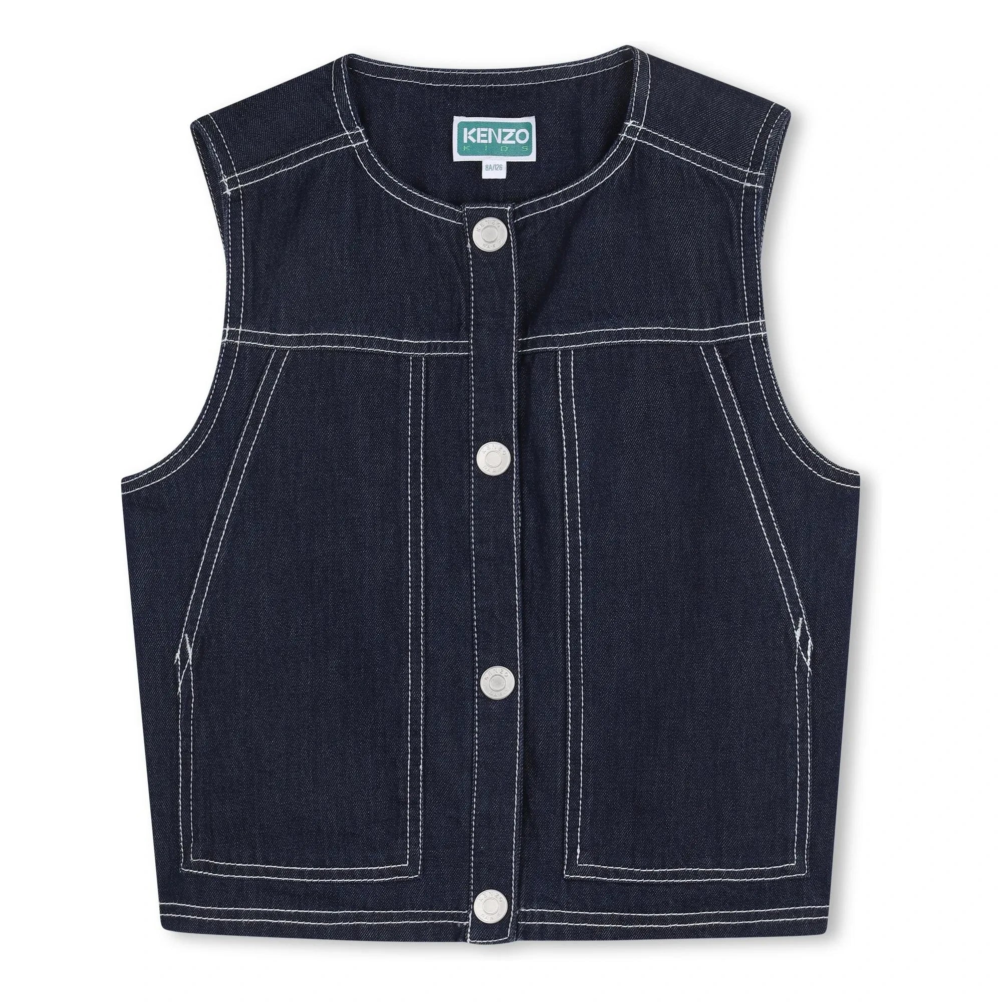 Kenzo - Kenzo Garden Ärmellose Jeansjacke | Dunkelblau