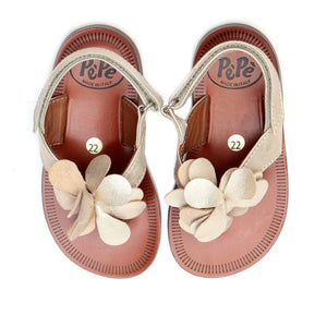 Pèpè - Blumen Sandalen | Creme