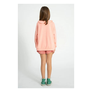Piupiuchick - Erdbeer-Sweatshirt mit Rüschen aus Bio-Baumwolle | Rosa