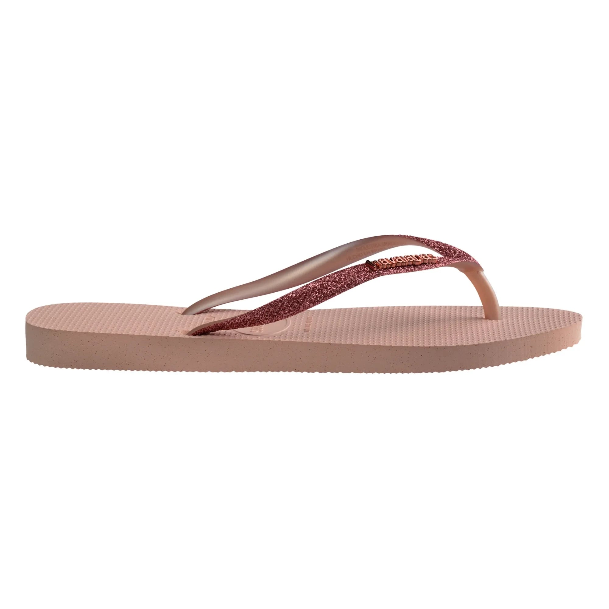 Havaianas - Dünne Zehentrenner mit Glitzer | Rosa
