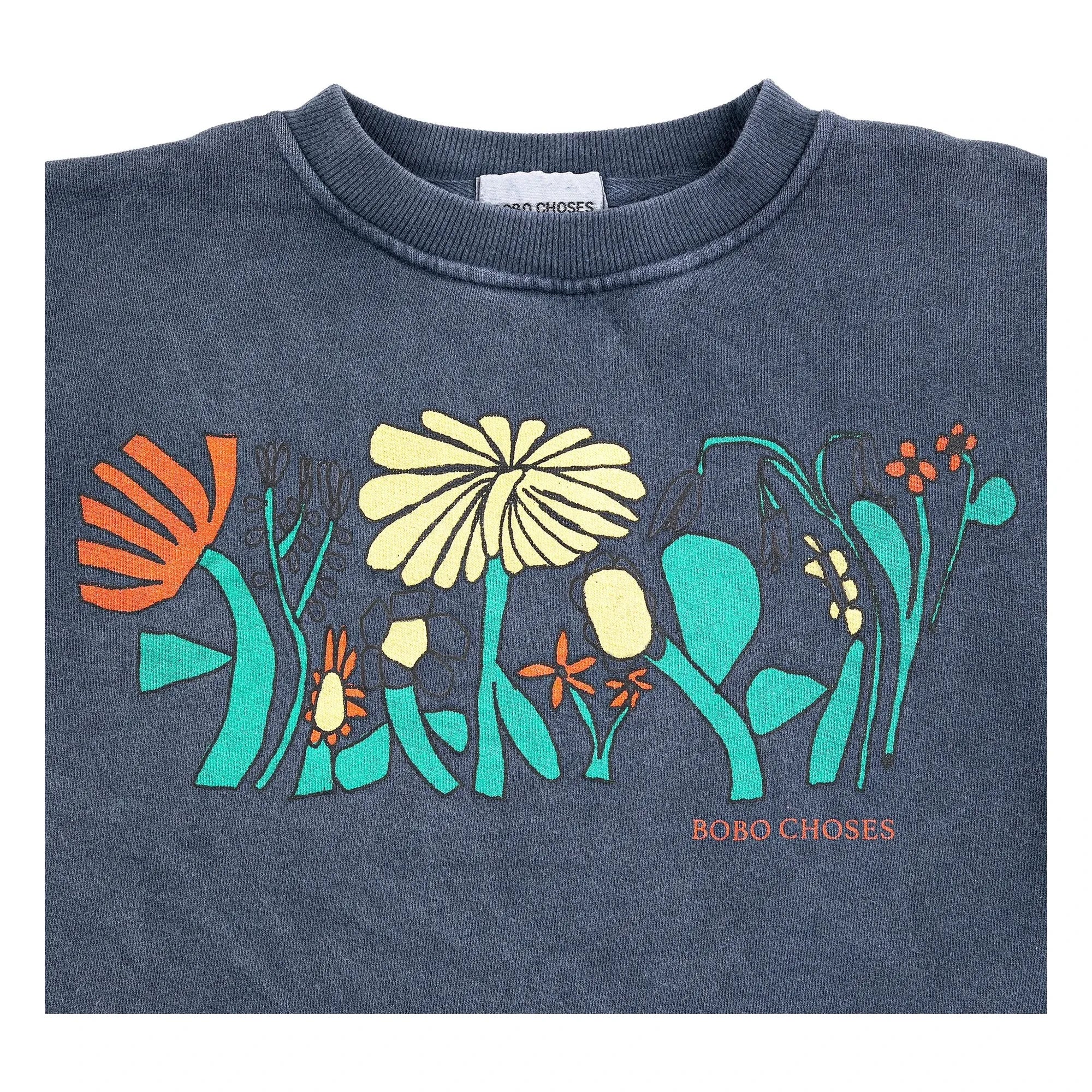 Bobo Choses - Herbalist Bio-Baumwoll-Sweatshirt | Marineblau