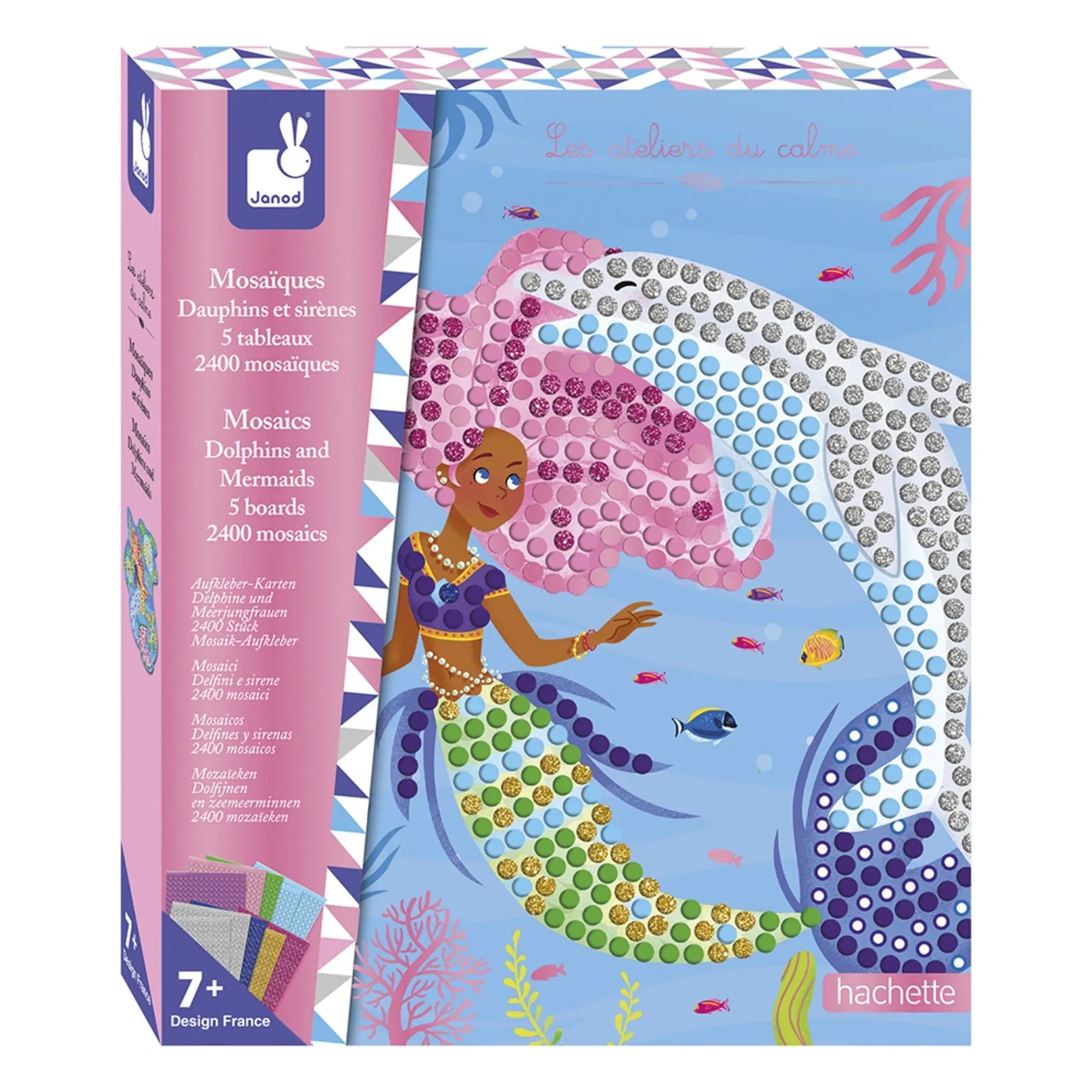 Janod - Mosaike Delfine und Meerjungfrauen - Janod x Hachette