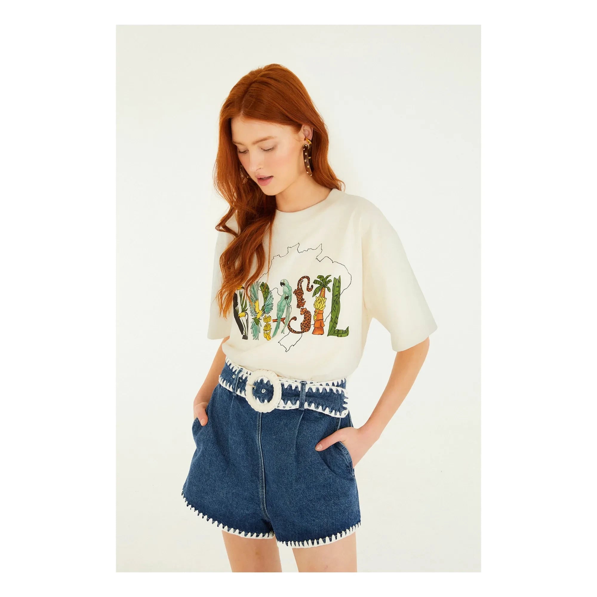 Farm Rio - Brasil T-Shirt | Ecru