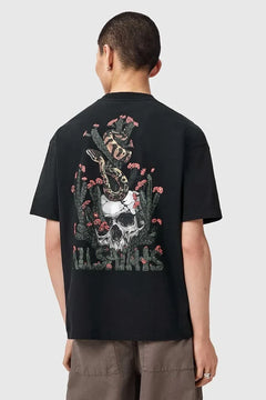 AllSaints Erkek Pamuklu Oversize Tişört CACTI