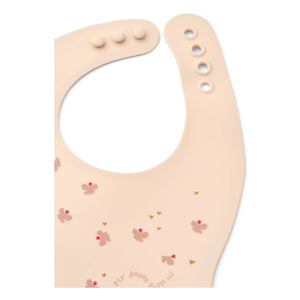Liewood - Ember Silikon-Lätzchen - 2er-Set | Mini Butterfly/Apple blossom