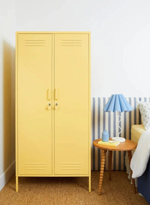 Mustard Made - Twinny Metallschrank | Blasses Gelb