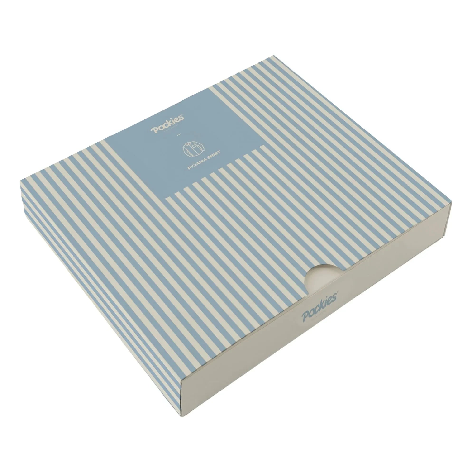 Pockies – Gestreiftes Pyjamahemd | Blau