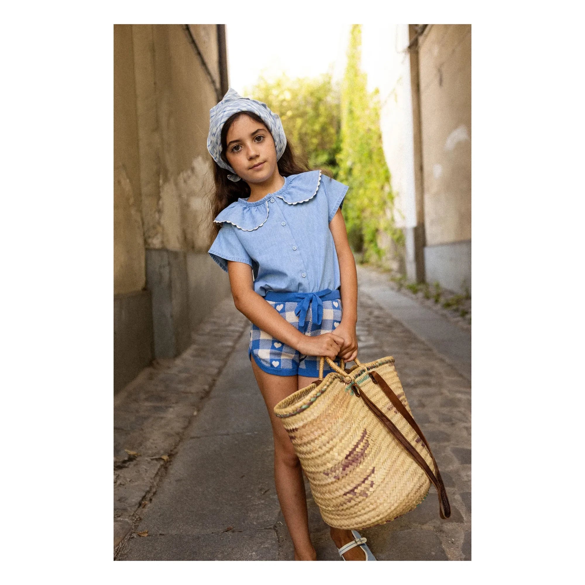 Louis Louise - Bluse Feston May Chambray | Hellblau