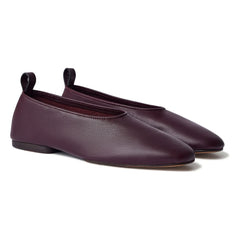 Soeur - Ballerina-Slipper Leder | Weinrot