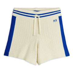 Mini Rodini - Strickshorts aus Bio-Baumwolle | Ecru