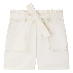 Bonpoint - Lorrie Bio-Baumwoll-Knotenshorts | Creme