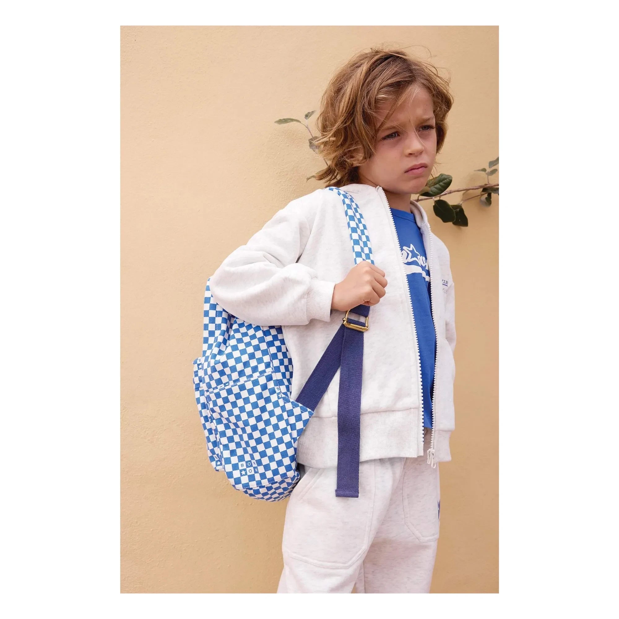 Bonton - MM Carreaux Rucksack | Indigoblau