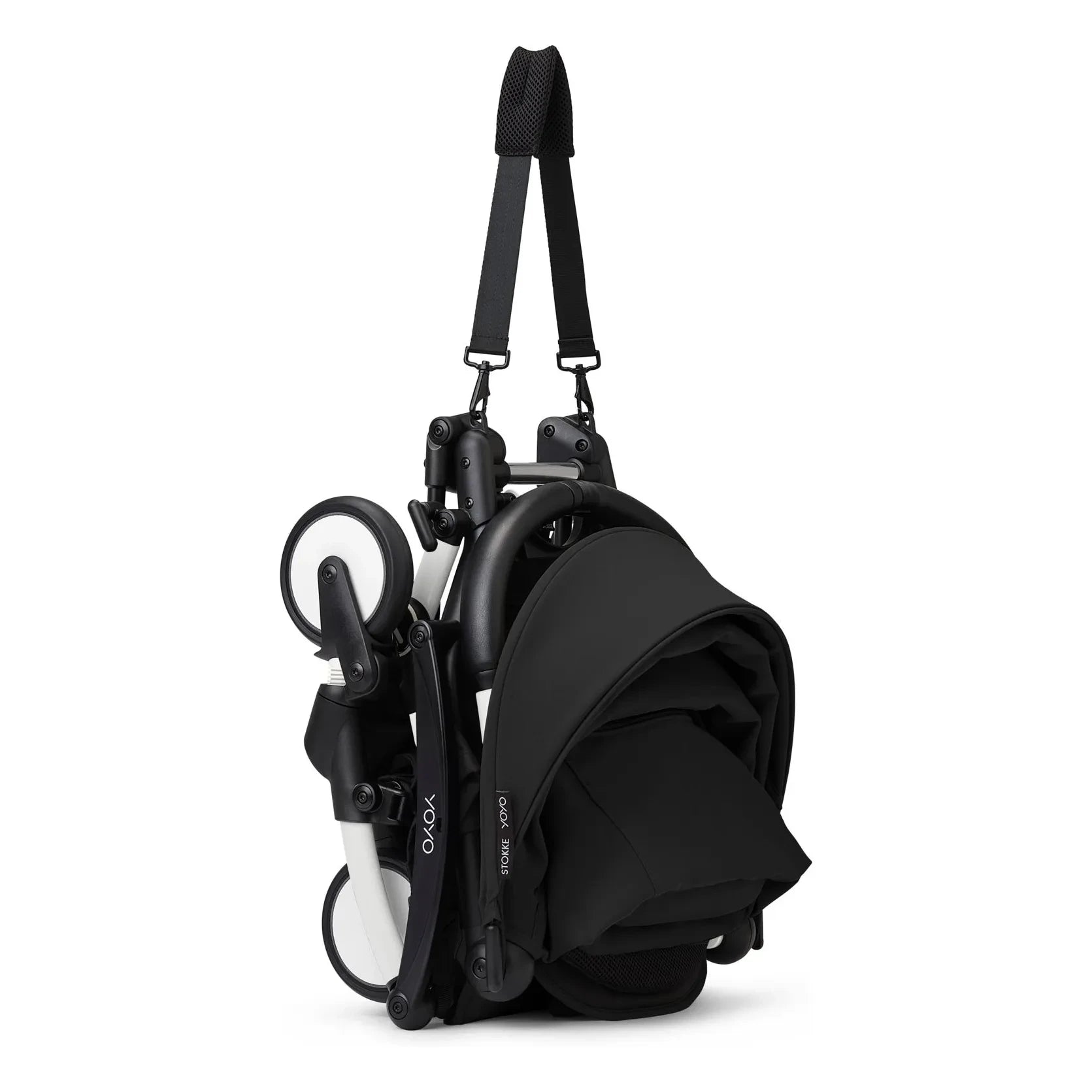 Stokke® - YOYO³ 0+ Neugeborenenwagen Weißer Rahmen | Schwarz