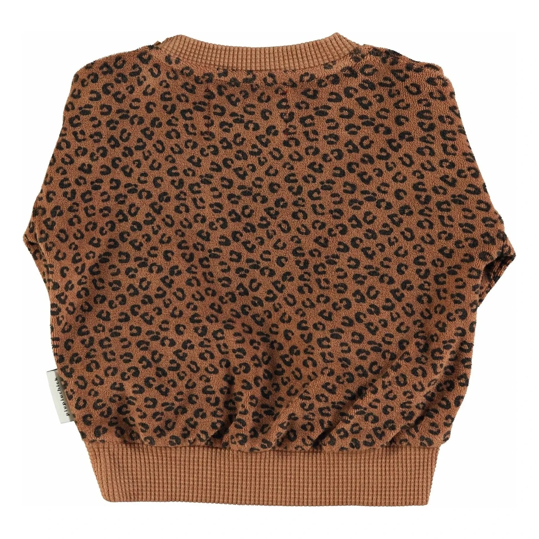 Piupiuchick - Leopard Sweatshirt Bio-Baumwollfrottee | Braun