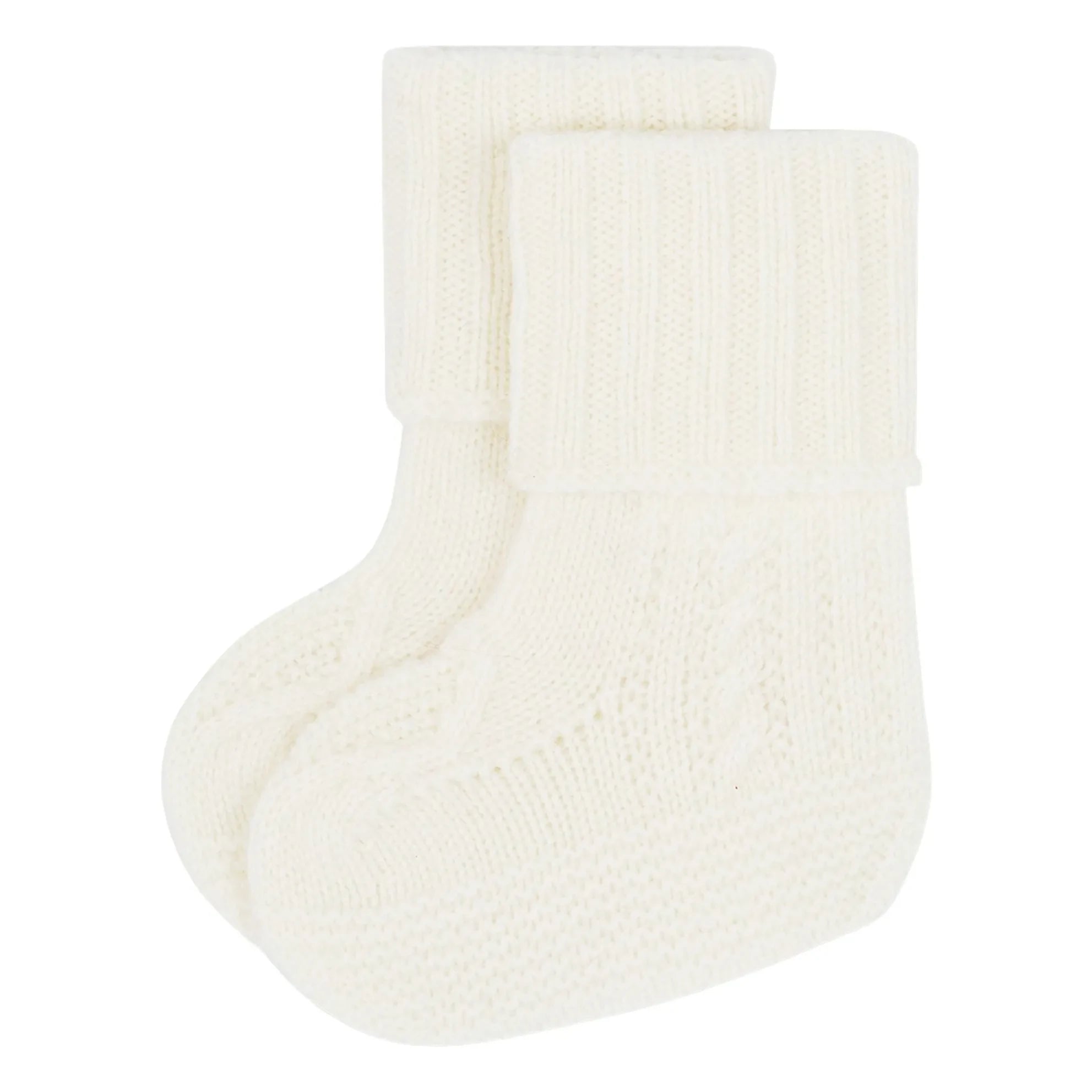 Bompard - Kaschmir Zopf Pantoletten | Creme