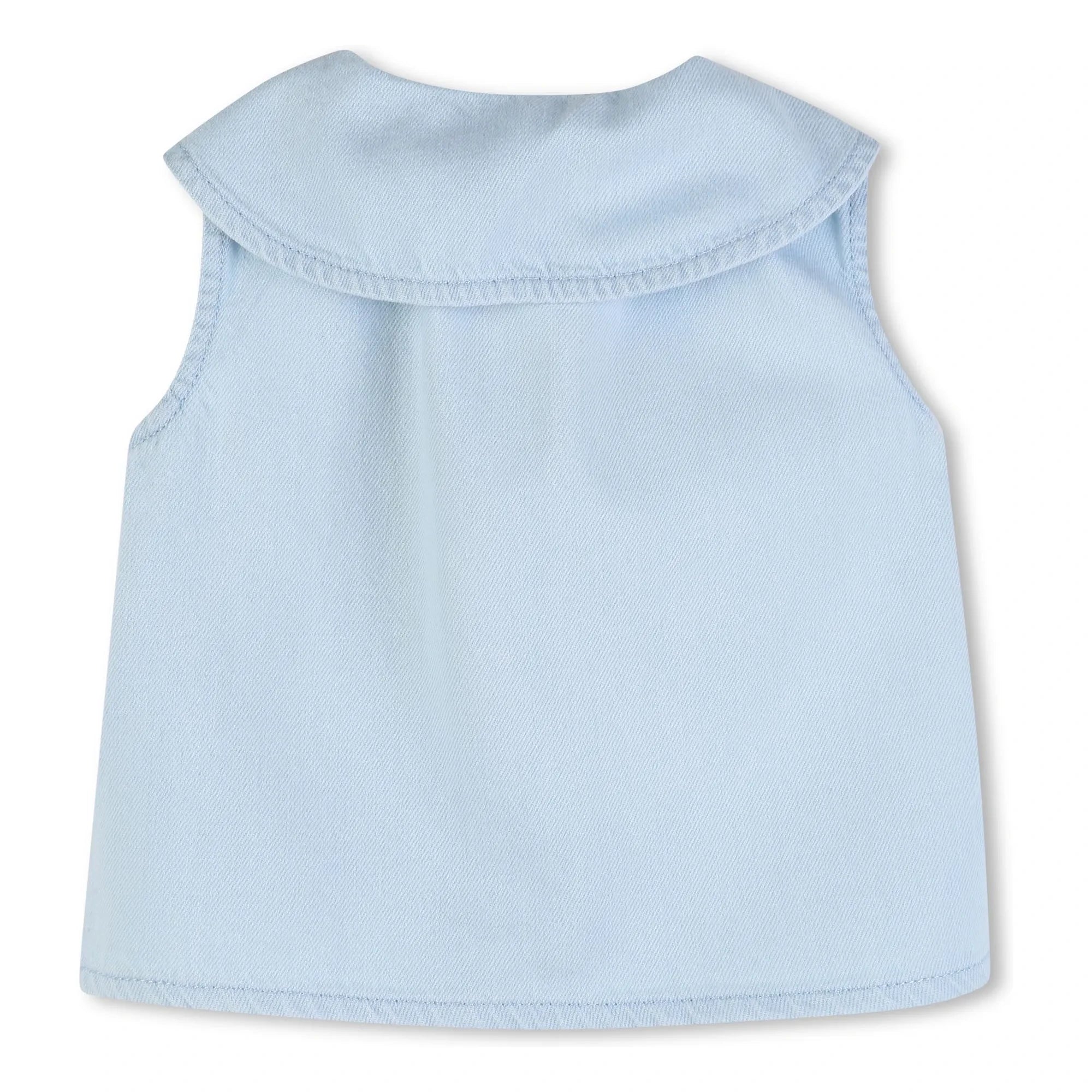 Chloé – Besticktes Jeans-Top | Blau