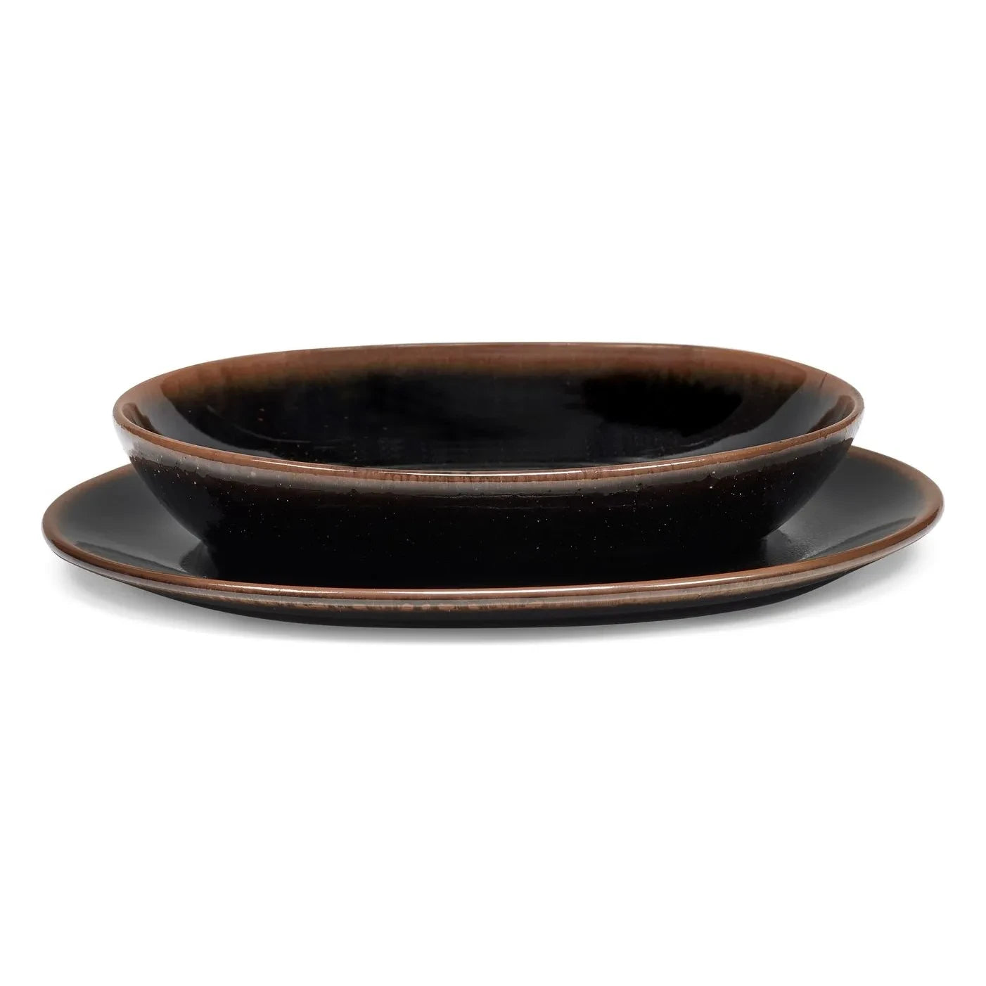 Serax - Uncharted Out of Lines Suppenteller - 2er Set | Braun