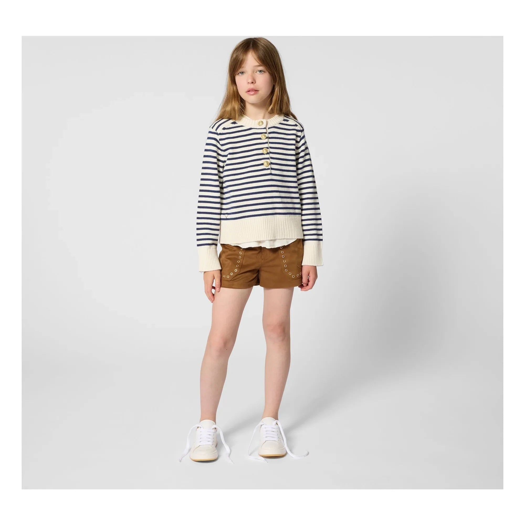 Zadig & Voltaire - Shorts mit Nietentaschen | Braun
