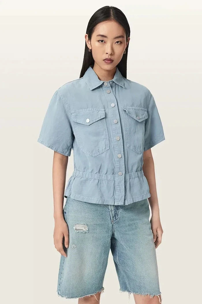 AllSaints kadın keten gömlek TOVE