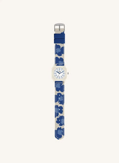 Mini Kyomo - Blau Hibiskus Uhr - Mini Kyomo x Taxi Brousse | Blau