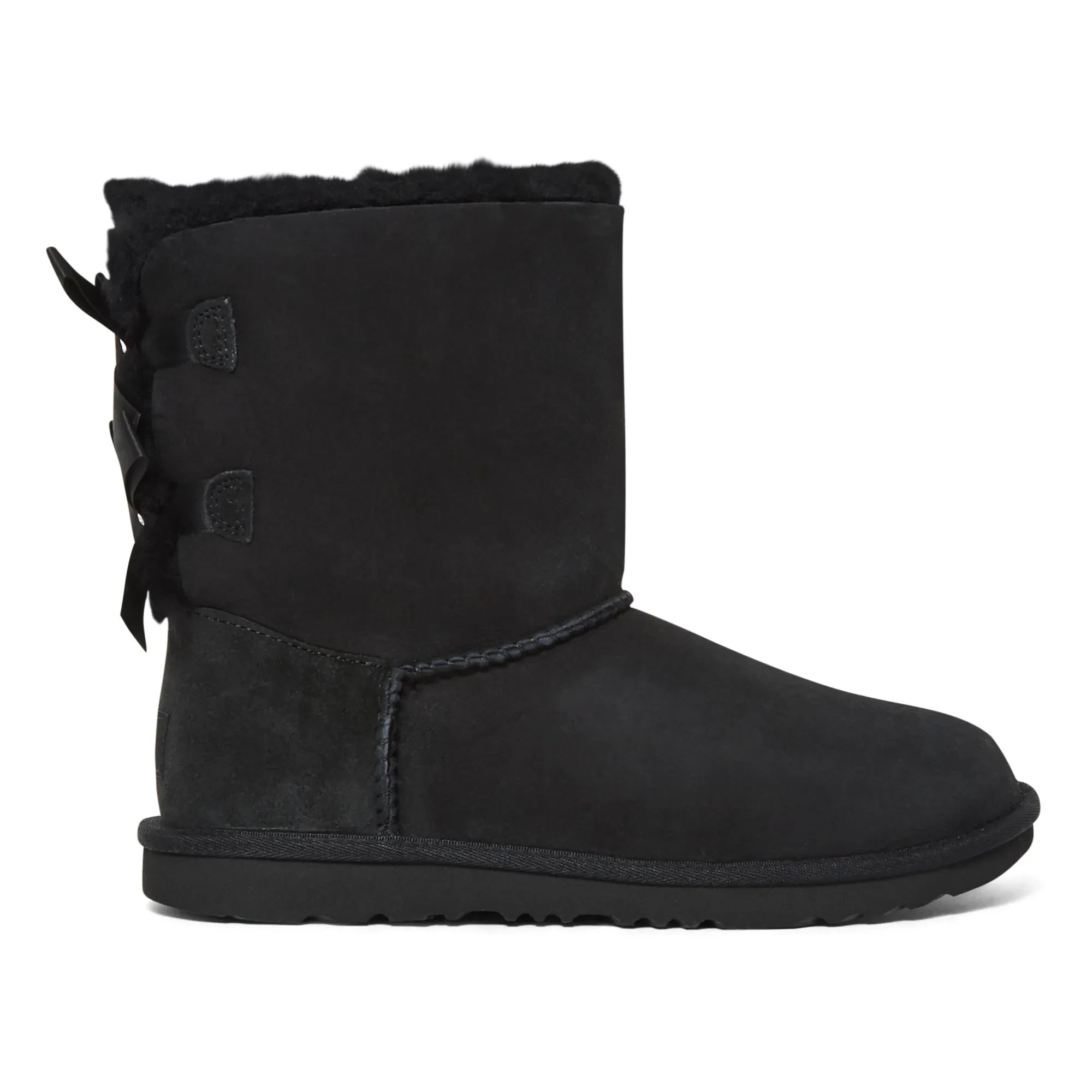 UGG - Bailey Bow Gefütterte Wildlederstiefel | Schwarz
