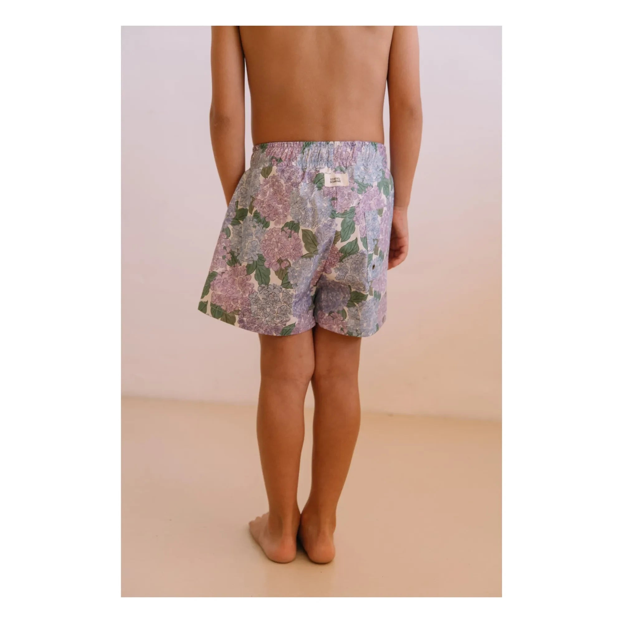 Studio Bohème - Chico Fleurs Bio-Baumwoll-Badeshorts | Flieder